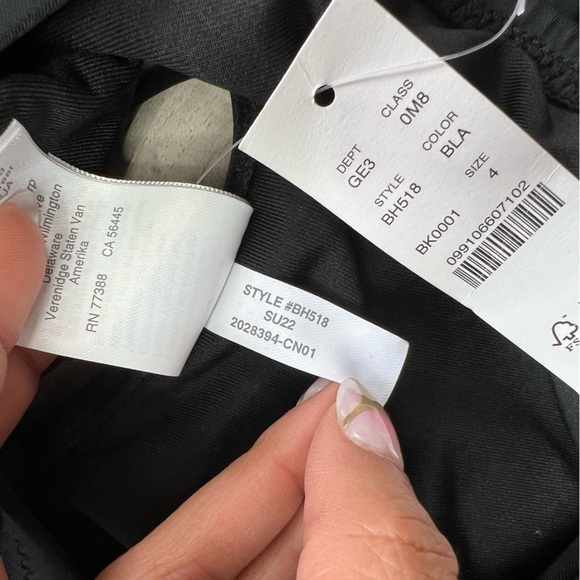 J. Crew Strappy Plunge with Beads One-piece Swimsuit Black Size 4 NWT - Picture 11 of 12